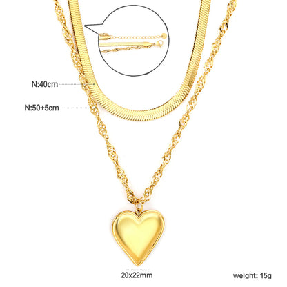 ZANORA - Heart-Shaped Round Tail Necklace