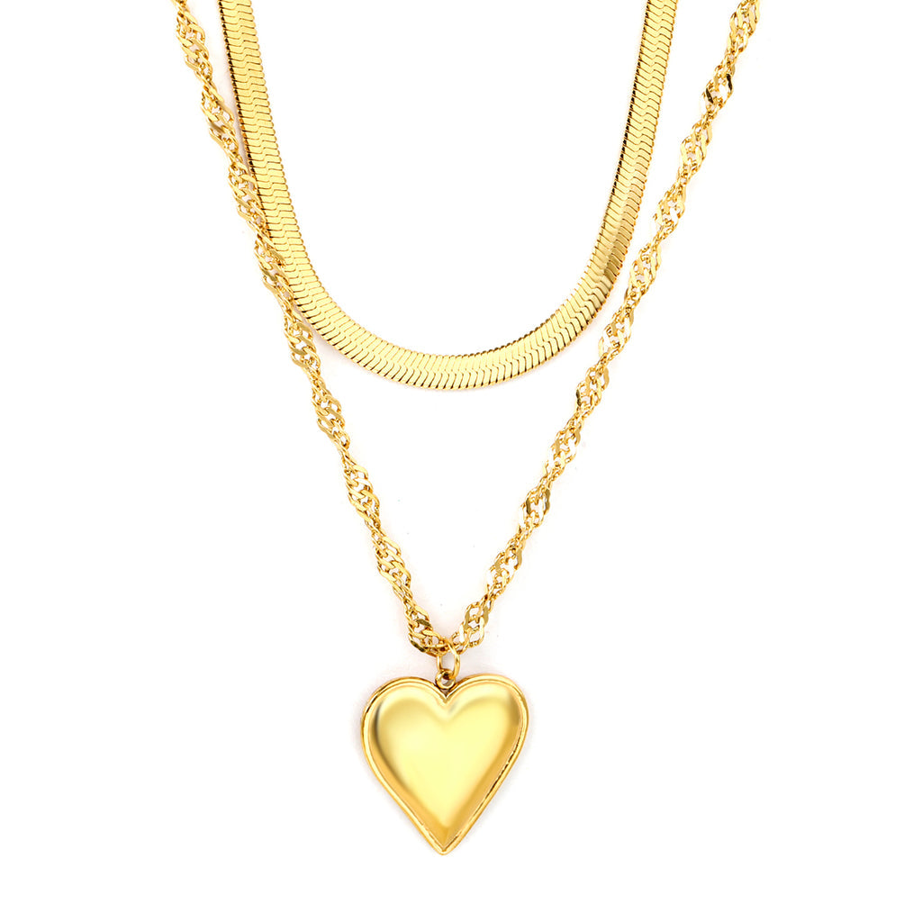 ZANORA - Heart-Shaped Round Tail Necklace