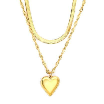 ZANORA - Heart-Shaped Round Tail Necklace