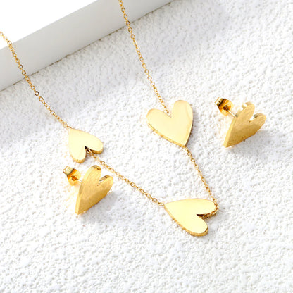 ZANORA Amara Hearts - Peach Heart Jewelry Set
