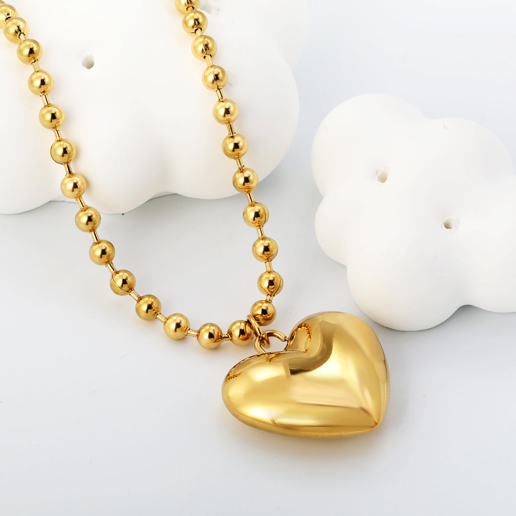 ZANORA Heart Glow - Hollow Heart Pendant Necklace