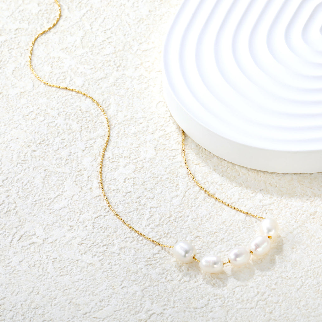 ZANORA Eterna Pearl - Pearl Round Pendant Necklace