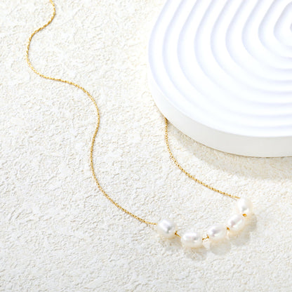 ZANORA Eterna Pearl - Pearl Round Pendant Necklace