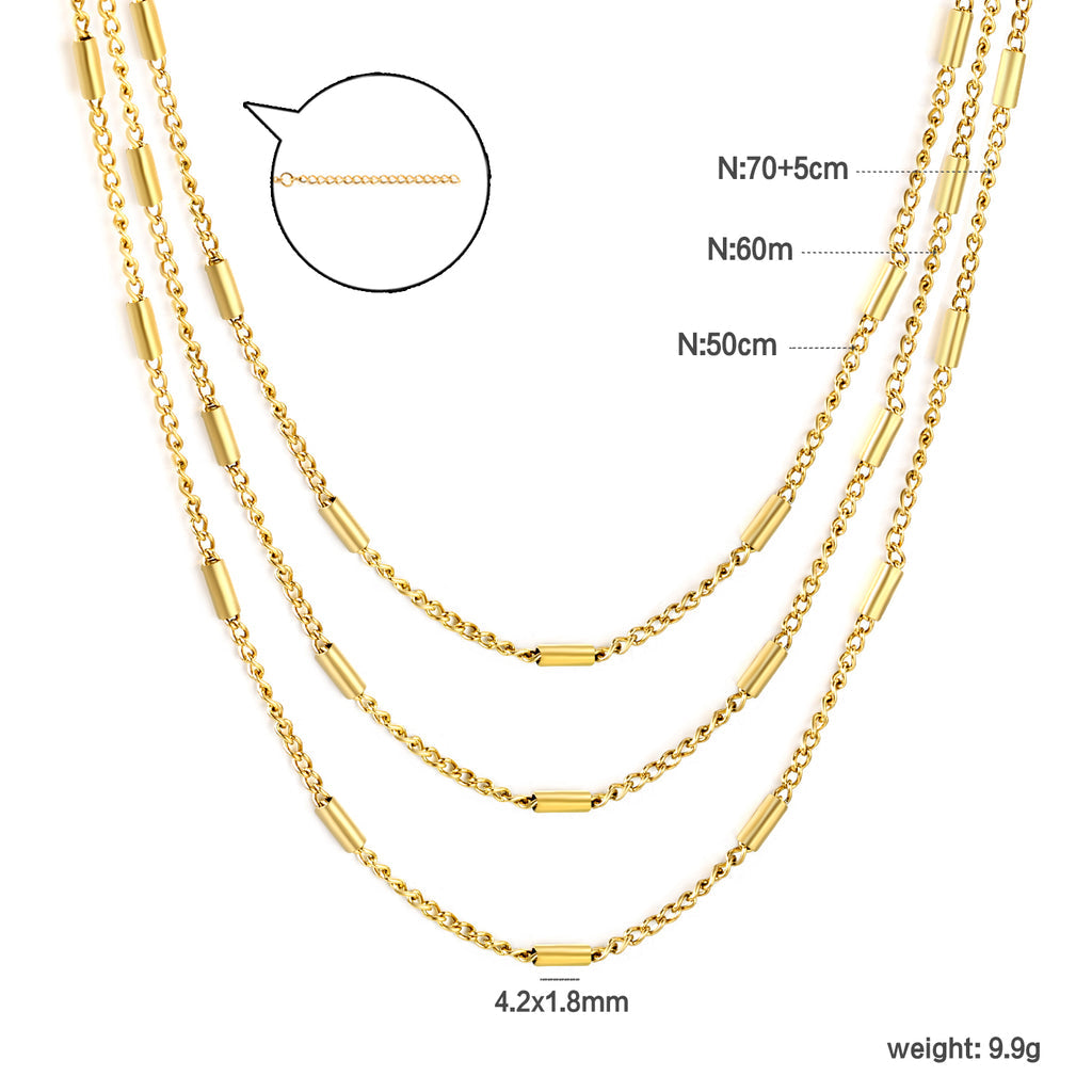 ZANORA - Round Tail Plaque Necklace