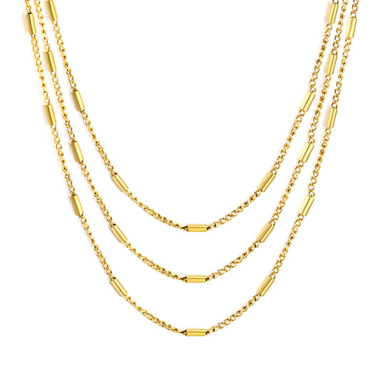 ZANORA - Round Tail Plaque Necklace
