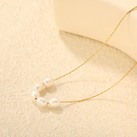 ZANORA Eterna Pearl - Pearl Round Pendant Necklace