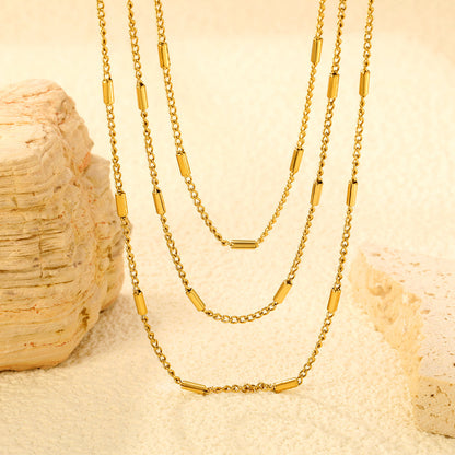 ZANORA - Round Tail Plaque Necklace