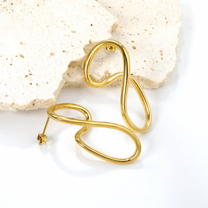 ZANORA  - Shaped Hoop Earring