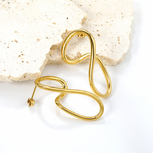 ZANORA  - Shaped Hoop Earring
