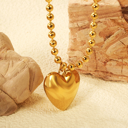ZANORA Heart Glow - Hollow Heart Pendant Necklace