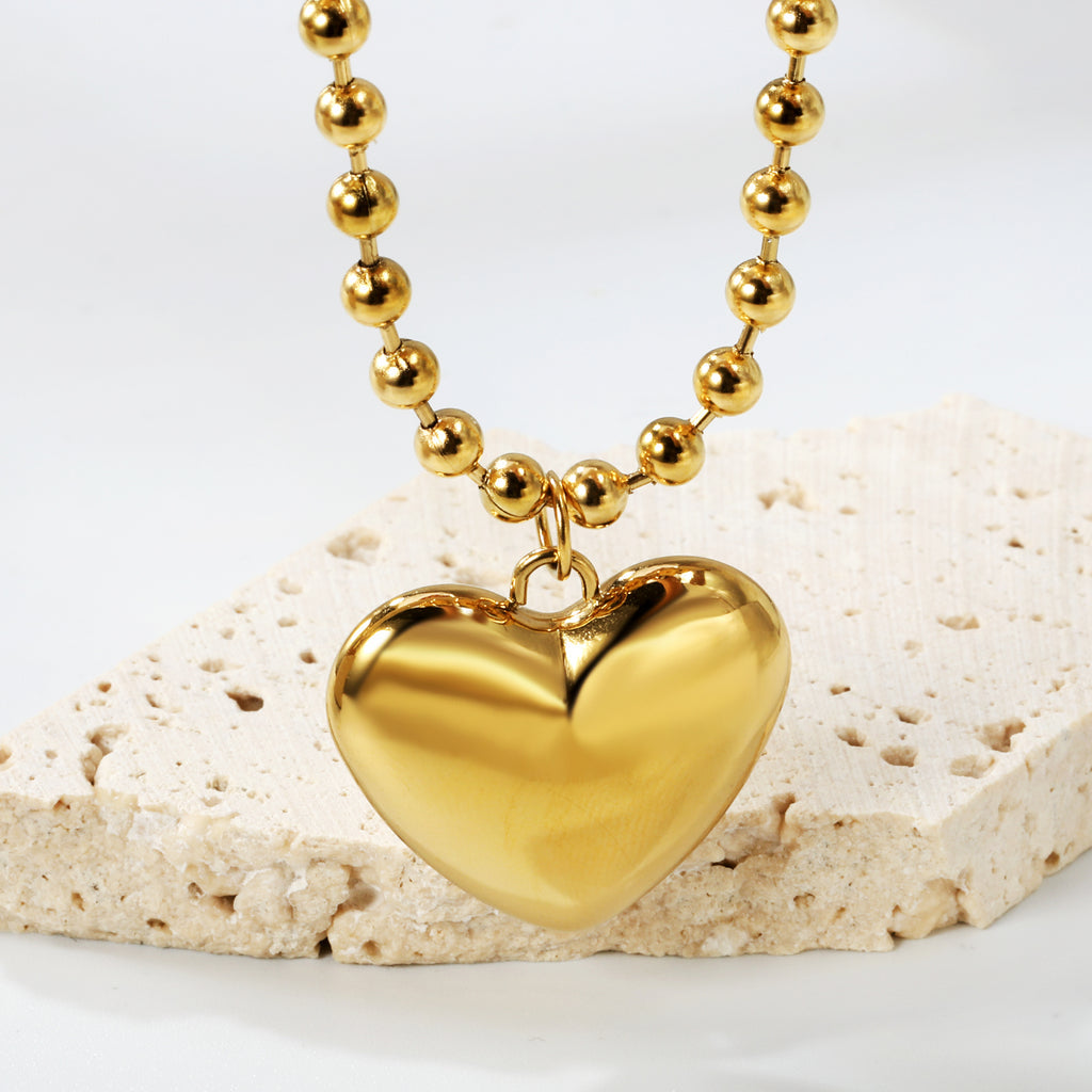 ZANORA Heart Glow - Hollow Heart Pendant Necklace