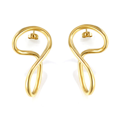 ZANORA  - Shaped Hoop Earring