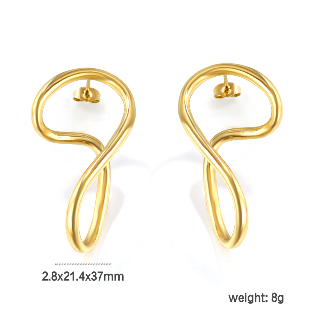 ZANORA  - Shaped Hoop Earring