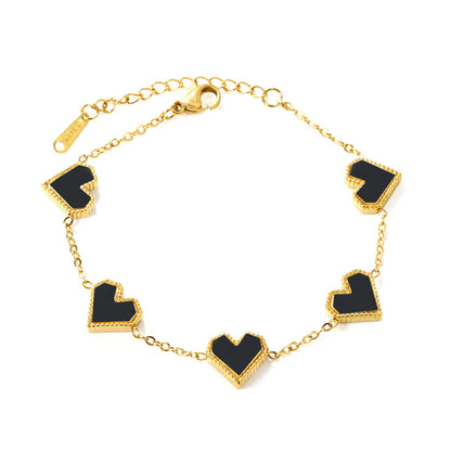 ZANORA - Black Heart Bracelet