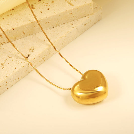 ZANORA - Heart Hollow Pendant Necklace