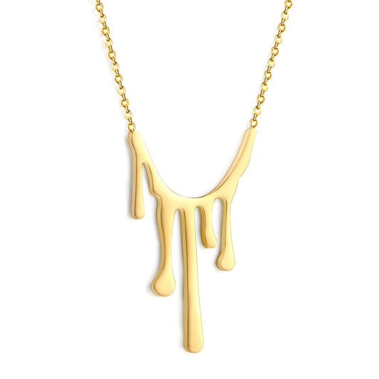 ZANORA - Drop Wax Pendant Necklace