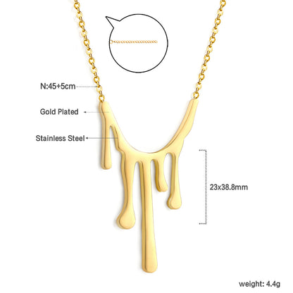 ZANORA - Drop Wax Pendant Necklace