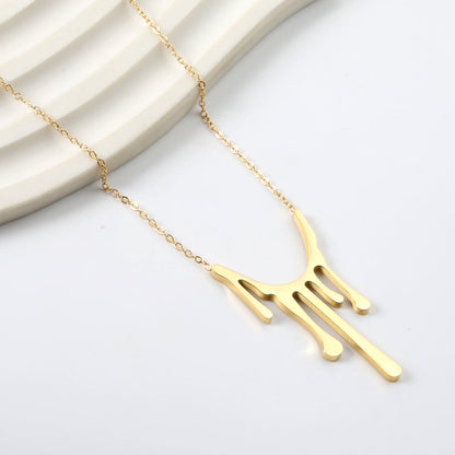 ZANORA - Drop Wax Pendant Necklace