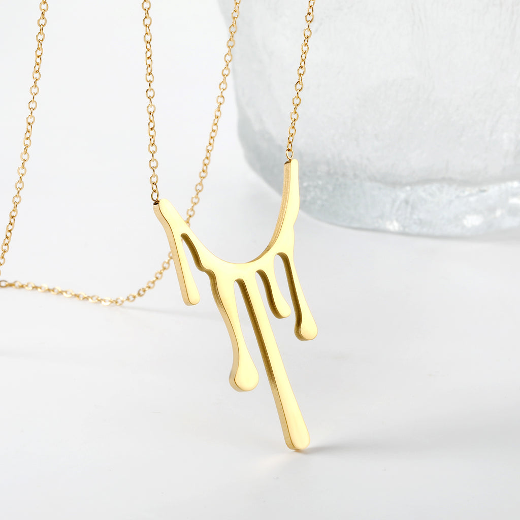 ZANORA - Drop Wax Pendant Necklace