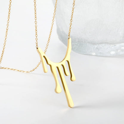 ZANORA - Drop Wax Pendant Necklace
