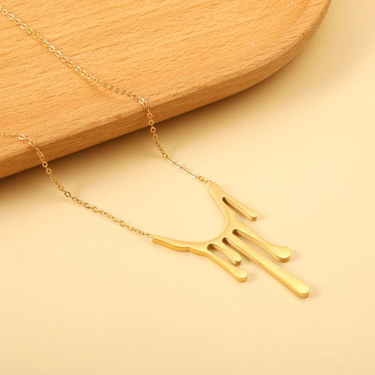ZANORA - Drop Wax Pendant Necklace