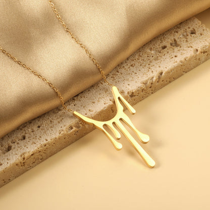 ZANORA - Drop Wax Pendant Necklace