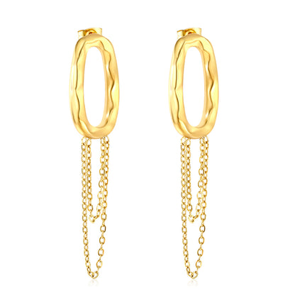ZANORA  - Oval Hoop Earring