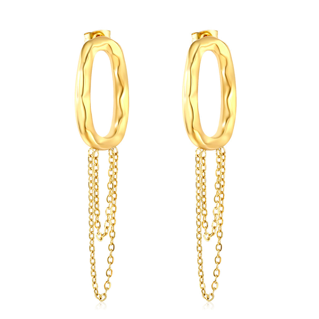 ZANORA  - Hoop Tassels Earring