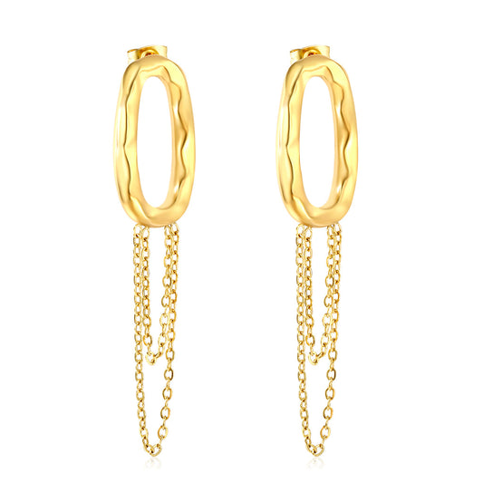 ZANORA  - Hoop Tassels Earring