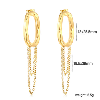 ZANORA  - Hoop Tassels Earring