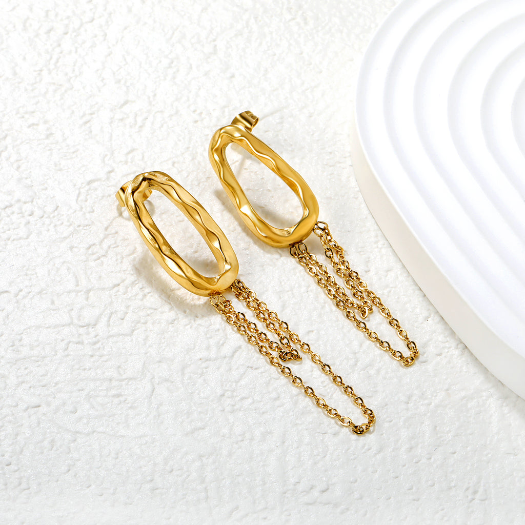 ZANORA  - Hoop Tassels Earring