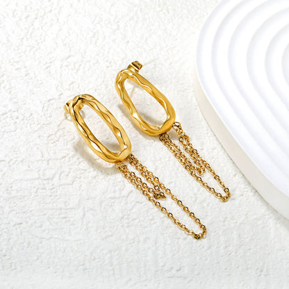 ZANORA  - Hoop Tassels Earring