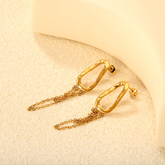 ZANORA  - Hoop Tassels Earring