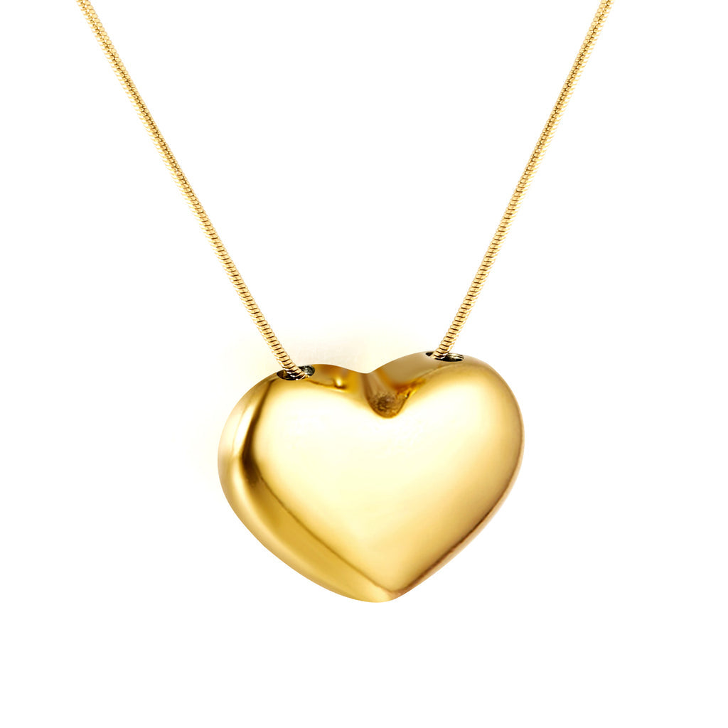 ZANORA - Heart Hollow Pendant Necklace
