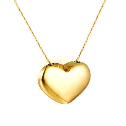 ZANORA - Heart Hollow Pendant Necklace
