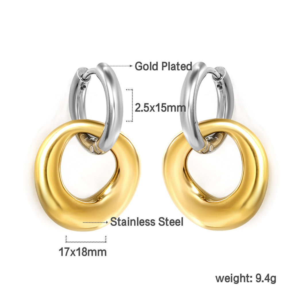 ZANORA  - Circle Shaped Hoop Earring