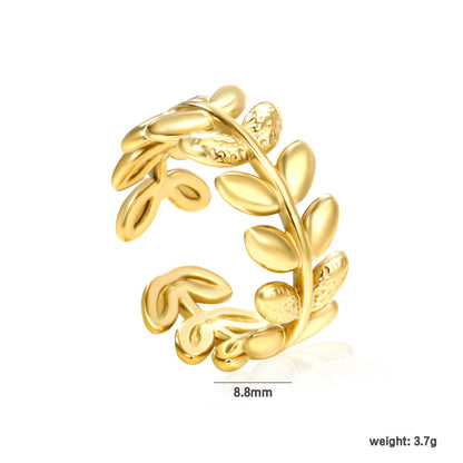 ZANORA Folia - Adjustable Size Open End Ring
