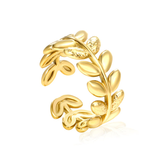 ZANORA Folia - Adjustable Size Open End Ring