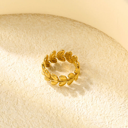 ZANORA Folia - Adjustable Size Open End Ring