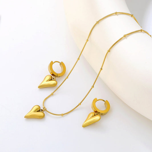 ZANORA Ishq - Pointed Heart Jewelry Set