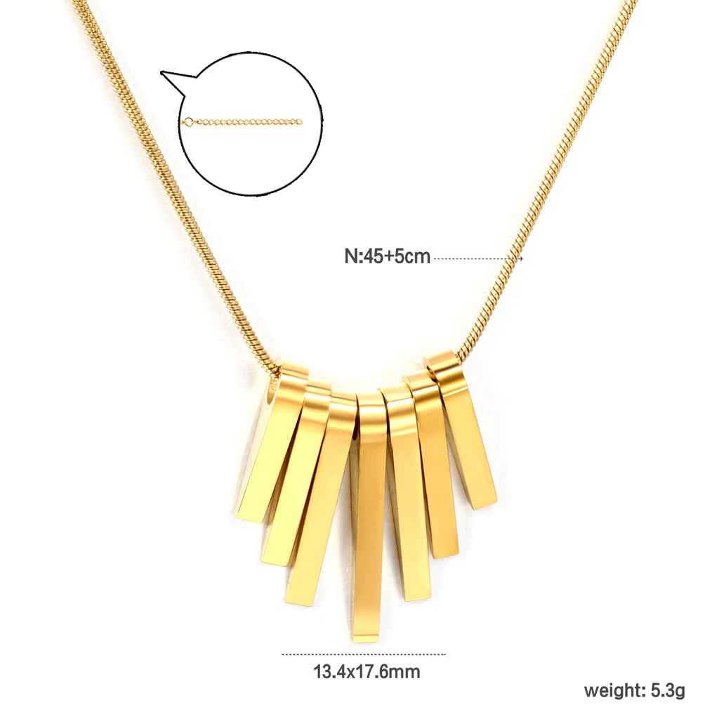 ZANORA - Vertical Bar Necklace