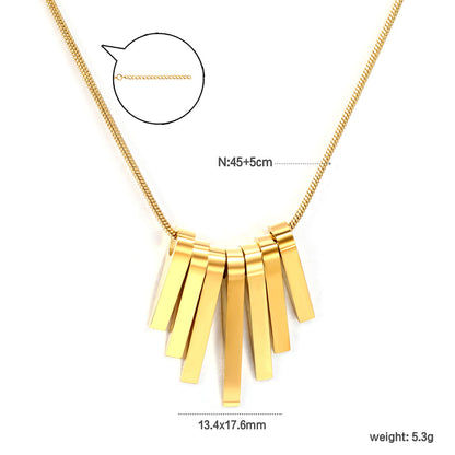 ZANORA - Vertical Bar Necklace