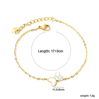ZANORA - White Butterfly Bracelet