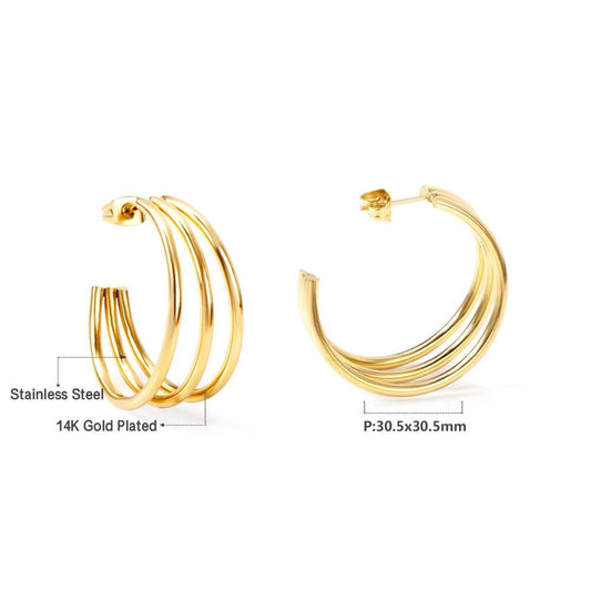 ZANORA  - Circle Hoops Earring
