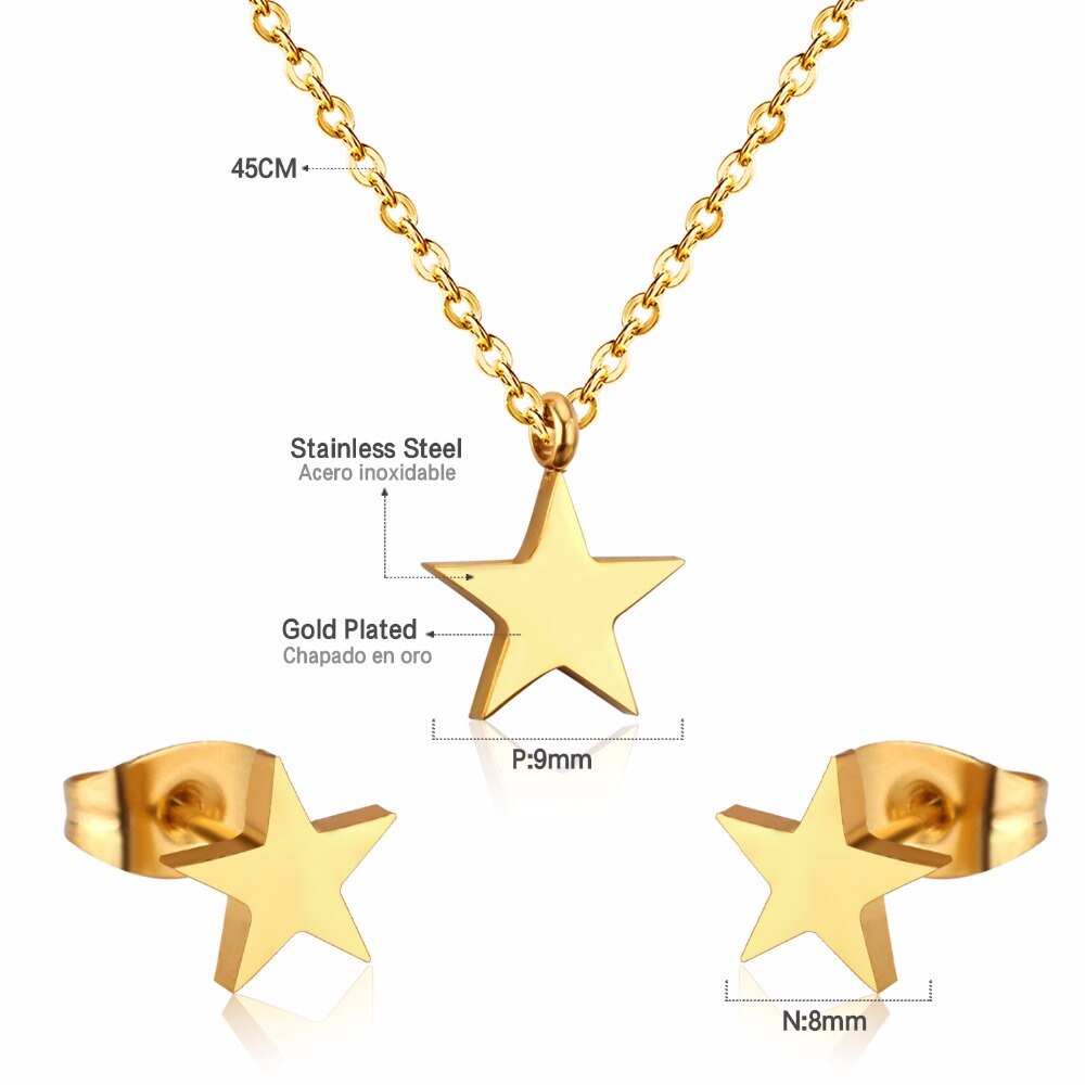 ZANORA Luminous Star - Star Shape Jewelry Set
