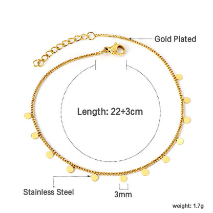 ZANORA Orba - Round Pendant Anklet