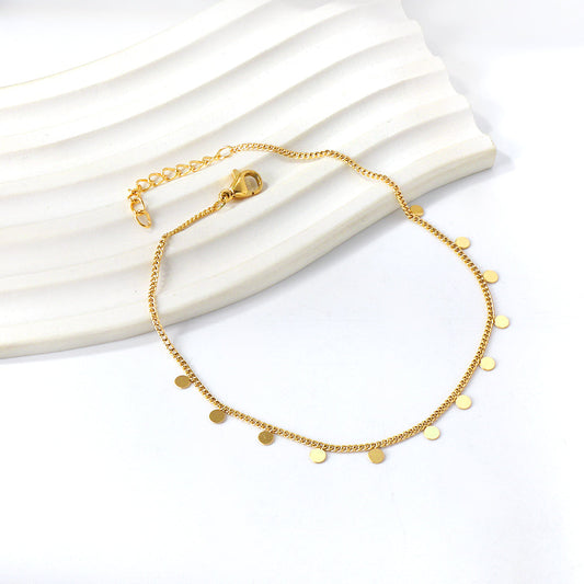 ZANORA Orba - Round Pendant Anklet