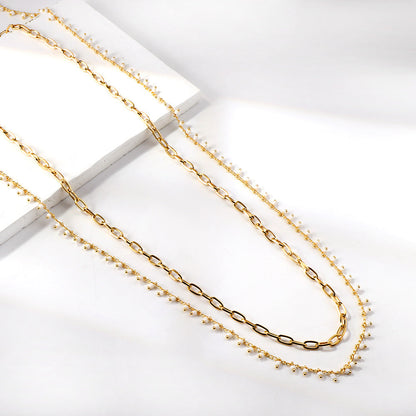 ZANORA Pearl Mirage - White Bead Hip Chain