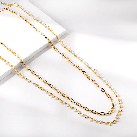 ZANORA Pearl Mirage - White Bead Hip Chain