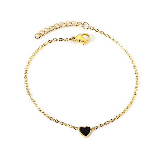 ZANORA  - Red & Black Heart Bracelet